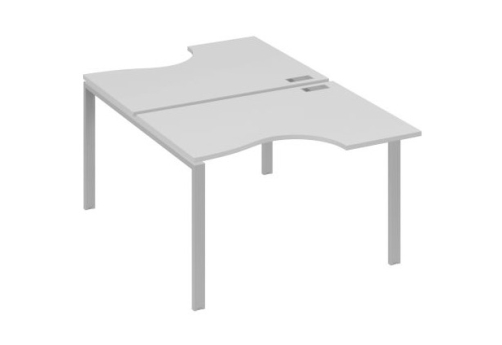 Рабочая станция эргономичная (2х120) Мира Нумо, цвет серый + серый