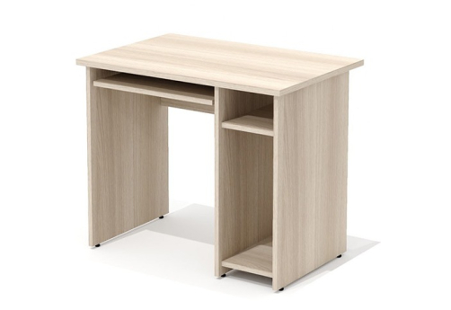 Стол компьютерный правый Колибри, цвет ясень шимо