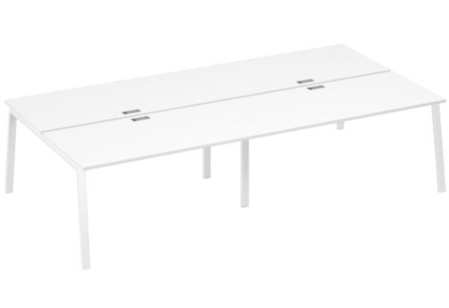 Рабочая станция 4х160 Мира Трио, цвет белый премиум + белый