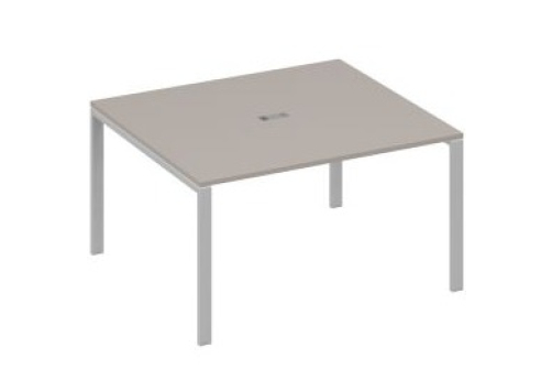 Стол для переговоров прямоугольный Мира Нумо, цвет мокко премиум + серый