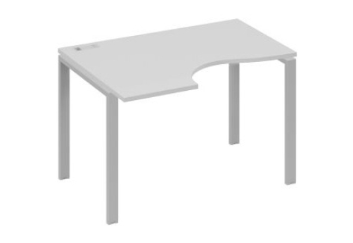 Стол эргономичный левый Мира Нумо, цвет серый + серый