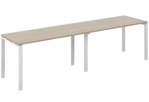 Рабочая станция Индиго Сет, цвет дуб темный + белый