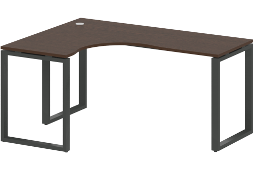 Стол эргономичный левый, цвет венге