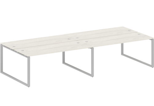 Стол на 4 рабочих места, цвет дуб новара