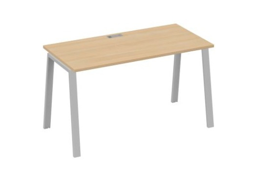 Стол письменный Мира Трио, цвет натуральный дуб + серый