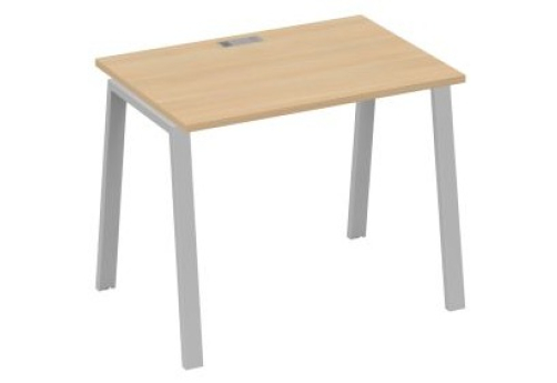 Стол письменный Мира Трио, цвет натуральный дуб + серый