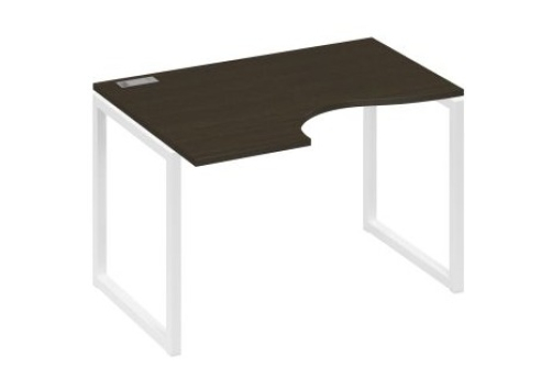 Стол эргономичный левый Мира Одри, цвет венге + белый