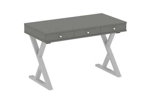 Стол письменный, цвет металлик + серый