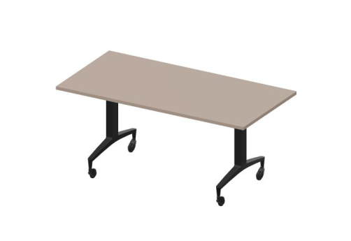 Стол мобильный складной для переговоров Смит Конференц, цвет тортора + черный