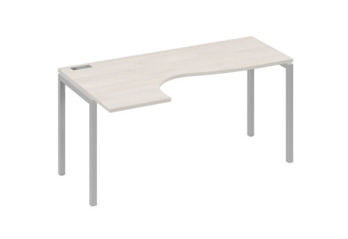 Стол эргономичный левый Классика Мира Лофт, цвет дуб шамони + серый