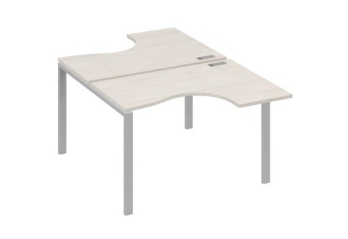 Рабочая станция эргономичная (2х120) Мира Нумо, цвет дуб шамони + серый