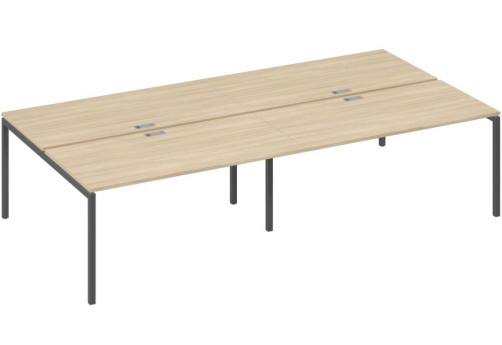 Рабочая станция 4х160 Мира Лофт, цвет дуб скандинавский + антрацит