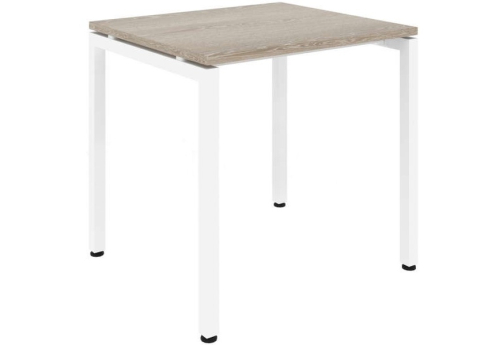 Стол рабочий Брента, цвет светлый дуб + белый