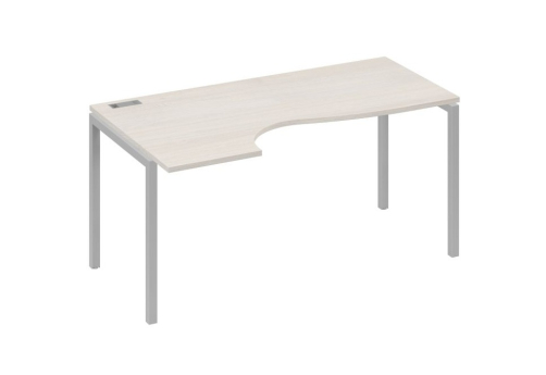 Стол эргономичный левый Классика Мира Лофт, цвет дуб шамони + серый