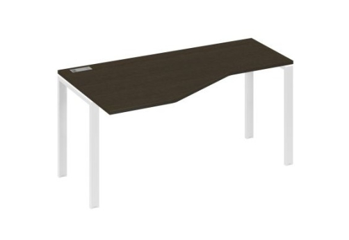 Стол эргономичный левый Мира Нумо, цвет венге + белый