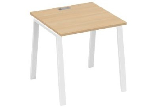 Стол письменный Мира Трио, цвет натуральный дуб + белый