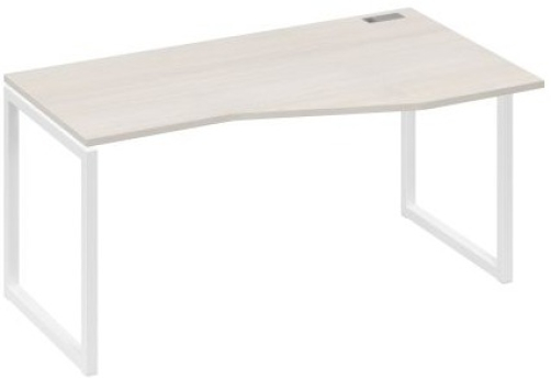 Стол эргономичный правый Мира Одри, цвет дуб шамони + белый