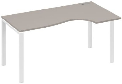Стол эргономичный правый Мира Нумо, цвет мокко премиум + белый
