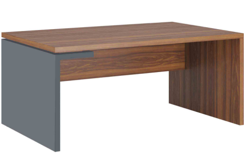 Стол рабочий левый, цвет орех + антрацит