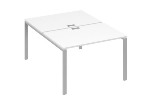 Рабочая станция (2х120) Мира Нумо, цвет белый премиум + серый