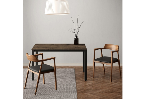 Стол обеденный прямоугольный Мальта, цвет брауни