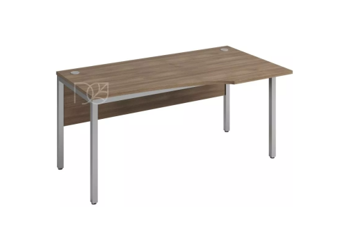 Стол эргономичный (экран - ДСП) правый, цвет шамони темный