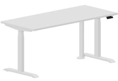 Стол регулируемой высоты Бенет, цвет белый + белый