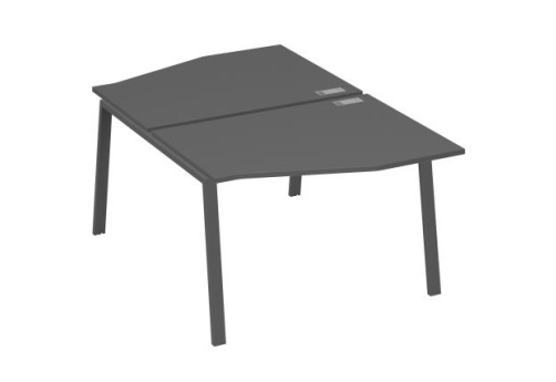 Станция рабочая эргономичная 2х120 Мира Трио, цвет антрацит премиум + антрацит