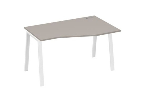 Стол эргономичный правый 140 Мира Трио, цвет мокко премиум + белый