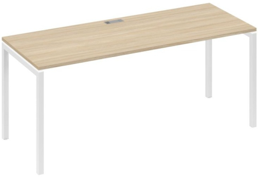 Стол письменный Мира Лофт, цвет дуб скандинавский + белый