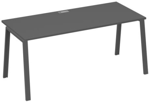 Стол письменный Мира Трио, цвет антрацит премиум + антрацит