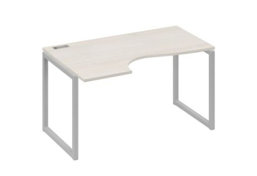 Стол эргономичный левый Мира Одри, цвет дуб шамони + серый