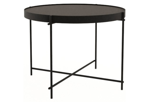 Стол журнальный круглый Винси 2, цвет графит