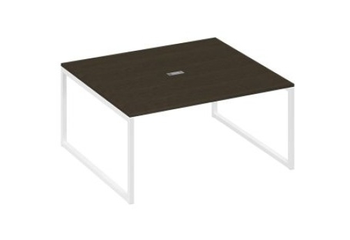 Стол для переговоров прямоугольный Мира Одри, цвет венге + белый