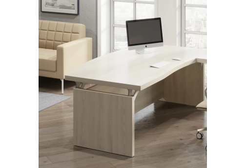 Стол руководителя Вельвет, цвет светлый дуб