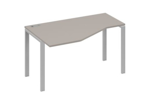 Стол эргономичный левый Мира Нумо, цвет мокко премиум + серый