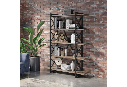 Стеллаж Европа, цвет дуб аризона + черный