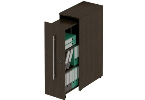 Стеллаж вертикальный с замком левый Тарли, цвет венге