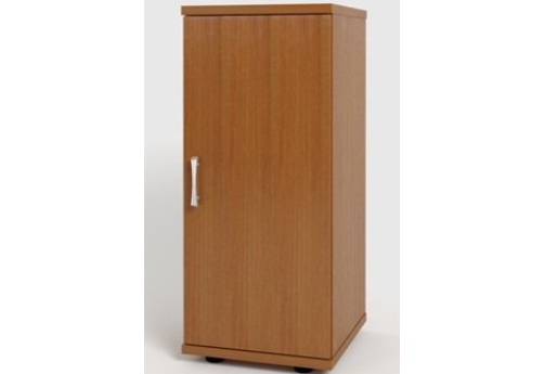 Шкаф низкий узкий закрытый, цвет орех