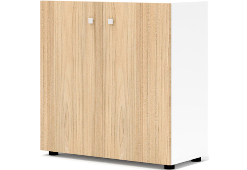 Шкаф низкий широкий Некста, цвет вяз + белый