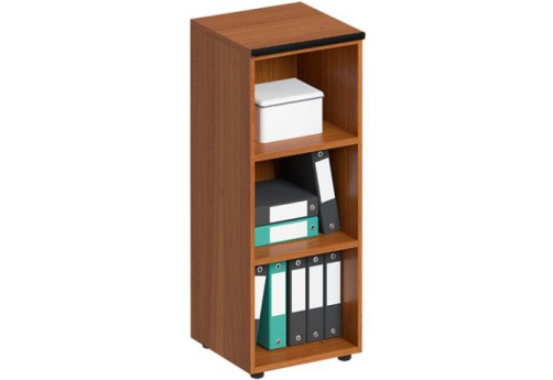 Стеллаж средний узкий Линси, цвет орех