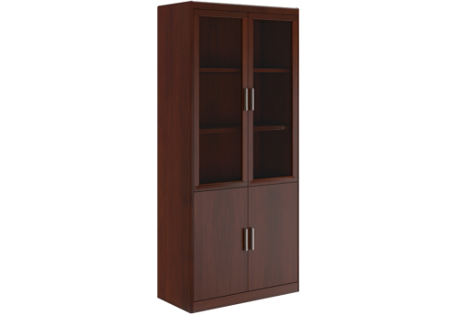 Шкаф для бумаг, цвет темный орех