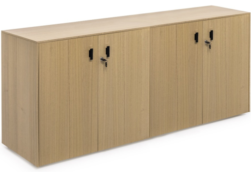 Шкаф 4 двери, цвет эвкалипт светлый + черный