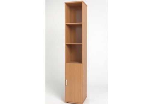 Шкаф высокий узкий (3 открытые полки), цвет бук