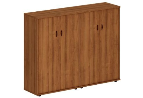 Шкаф комбинированный средний (закрытый + закрытый) Мансберг, цвет орех