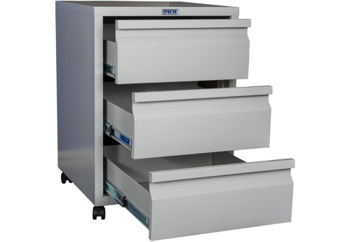 Мобильная тумба МФ1124, цвет серый полуматовый