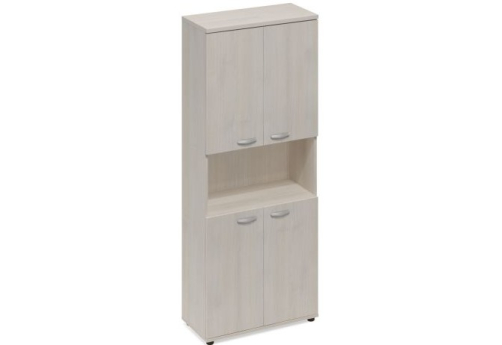 Шкаф высокий широкий с нишей Мира Нумо, цвет дуб шамони