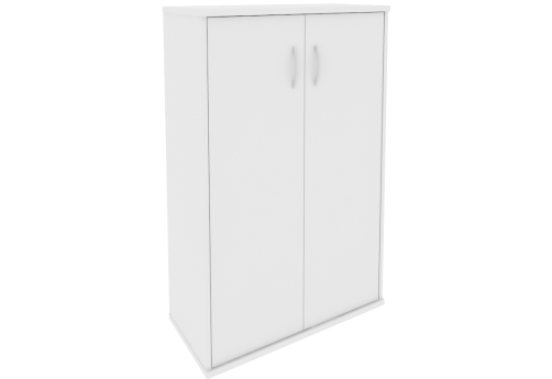 Шкаф средний закрытый, цвет белый