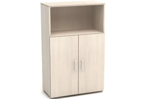 Шкаф низкий с открытой полкой, цвет дуб молочный