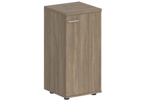 Шкаф низкий с задней стенкой ЛДСП правый Индиго Вуд, цвет дуб темный